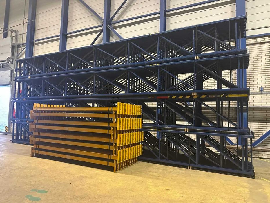 Regał magazynowy paletowy JUNGHEINRICH H8,30m 200 trawersów 28 ram