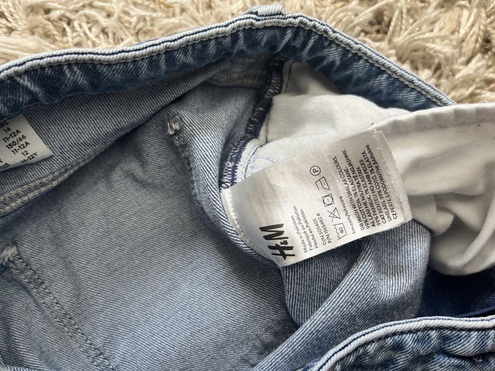Джинси прямі широкі h&m 152