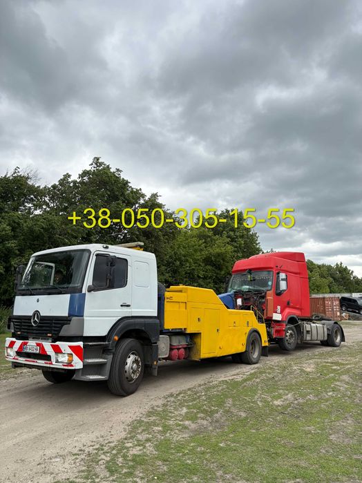 Евакуація важкої спецтехніки, грузовой эвакуатор