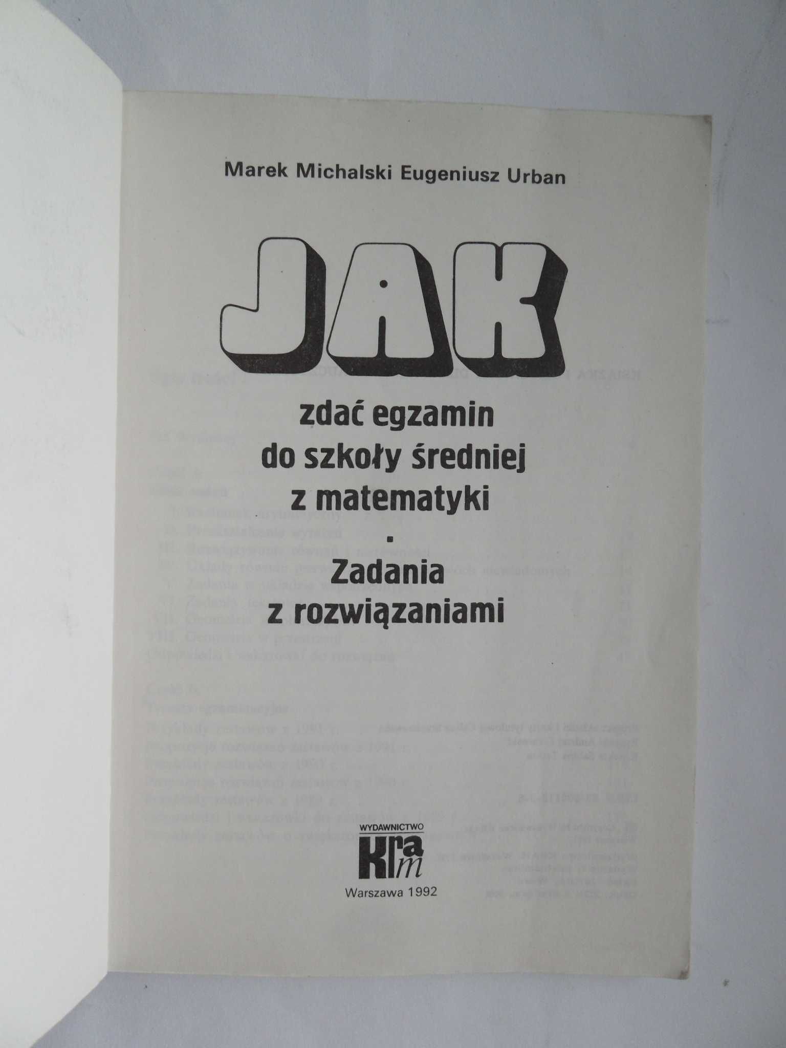 Egzamin do szkoły średniej: Repetytorium z matematyki, 3 książki