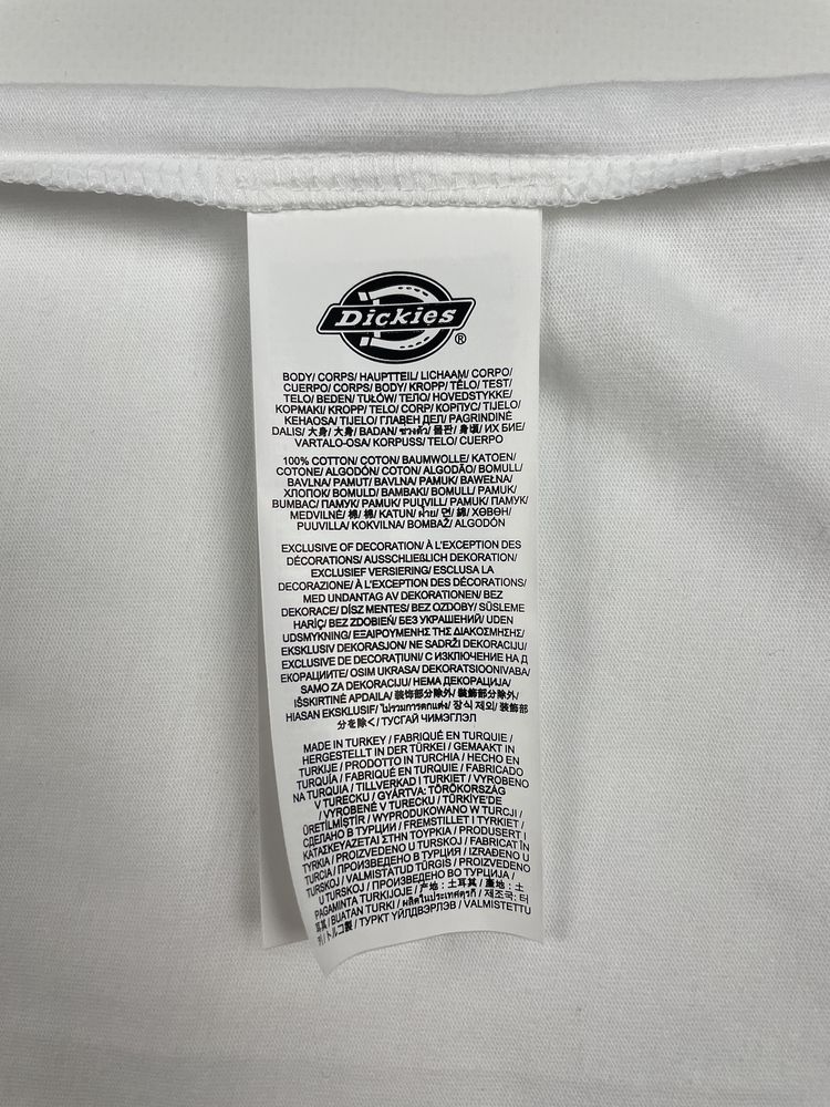 Футболка Dickies Choteau T-Shirt (M) оригінал біла чоловіча на літо