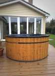 Balia zintegrowana 225 piec hydromasaż dostępna od ręki hot tube bania