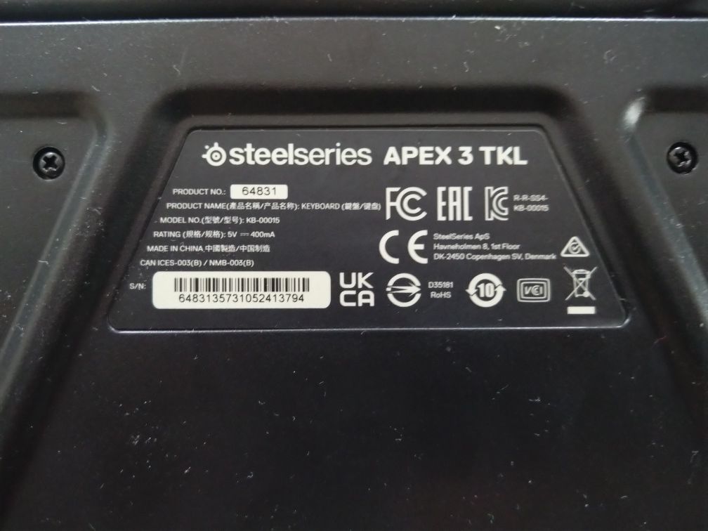 Klawiatura komputerowa SteelSeries Apex 3 TKL