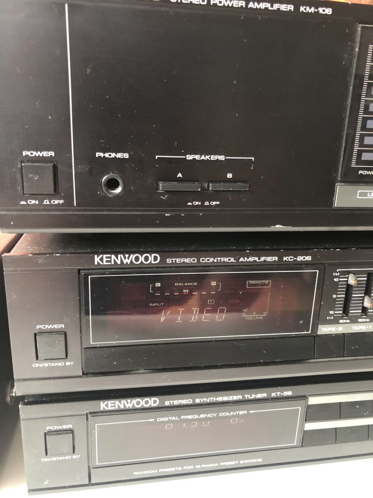 Końcówka mocy Kenwood KM-106 pre amp KC-06 tuner KT-56