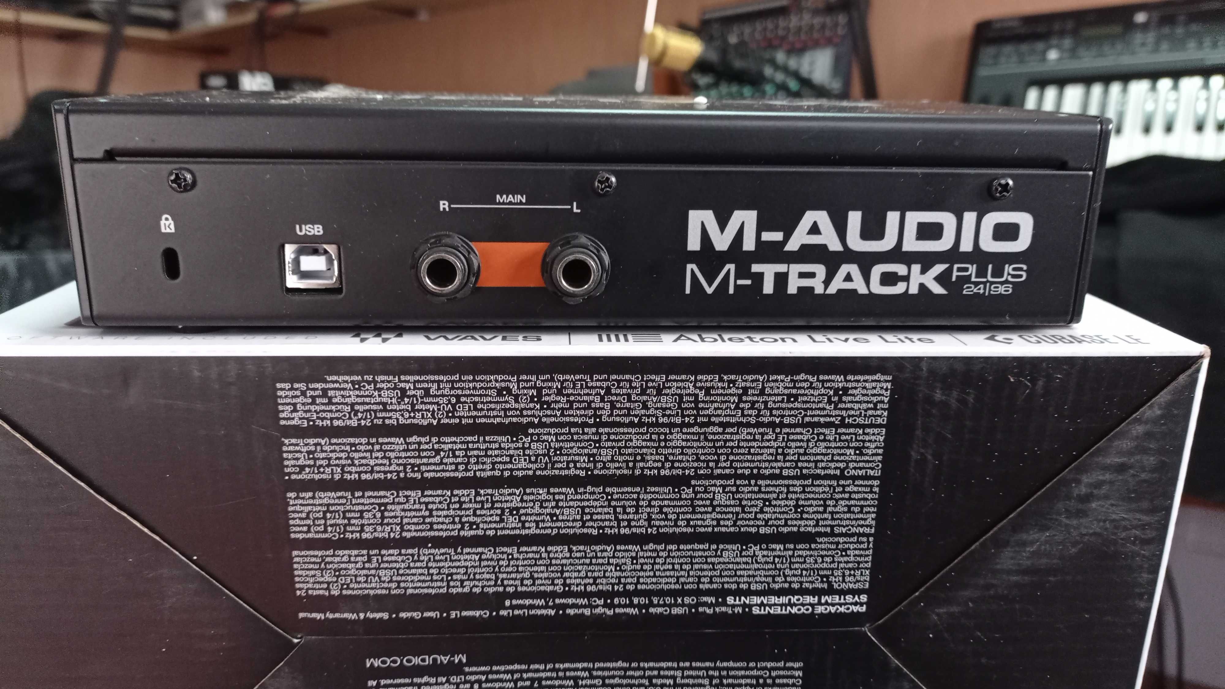 Placa de Gravação O M-Audio  M-Track II Plus