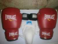 спортивный набор. боксерские перчатки EVERLAST+набор(защита)