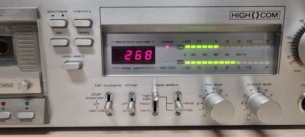 Magnetofon deck SABA cd-362. Nowe paski