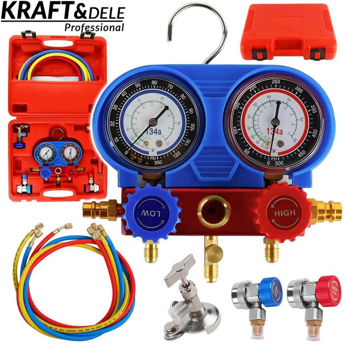 KRAFT&DELE Zestaw Sprawdzania Szczelności Tester Klimatyzacji KD10534