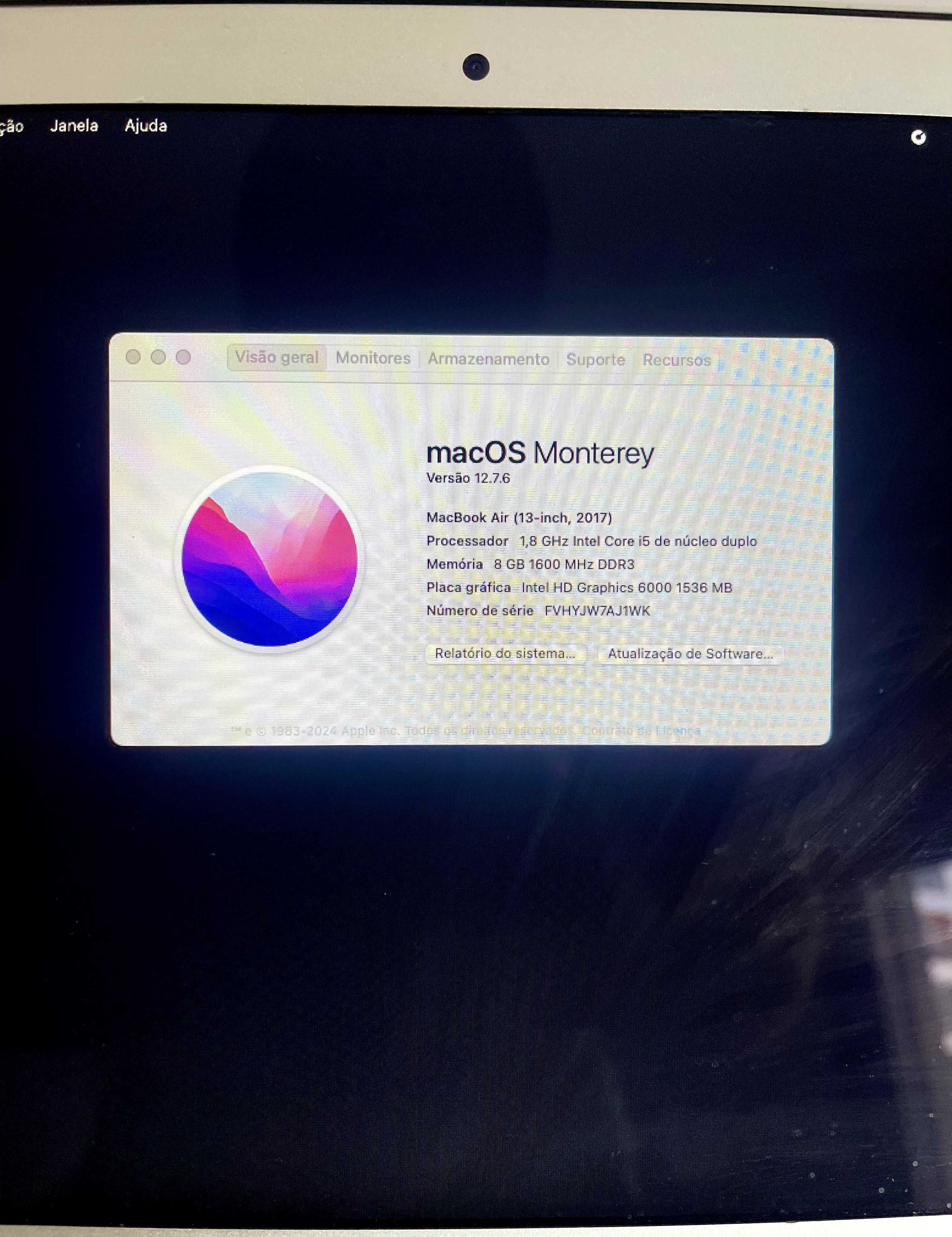 MacBook Air 13" (2017) – SSD 128GB | 8GB RAM | i5