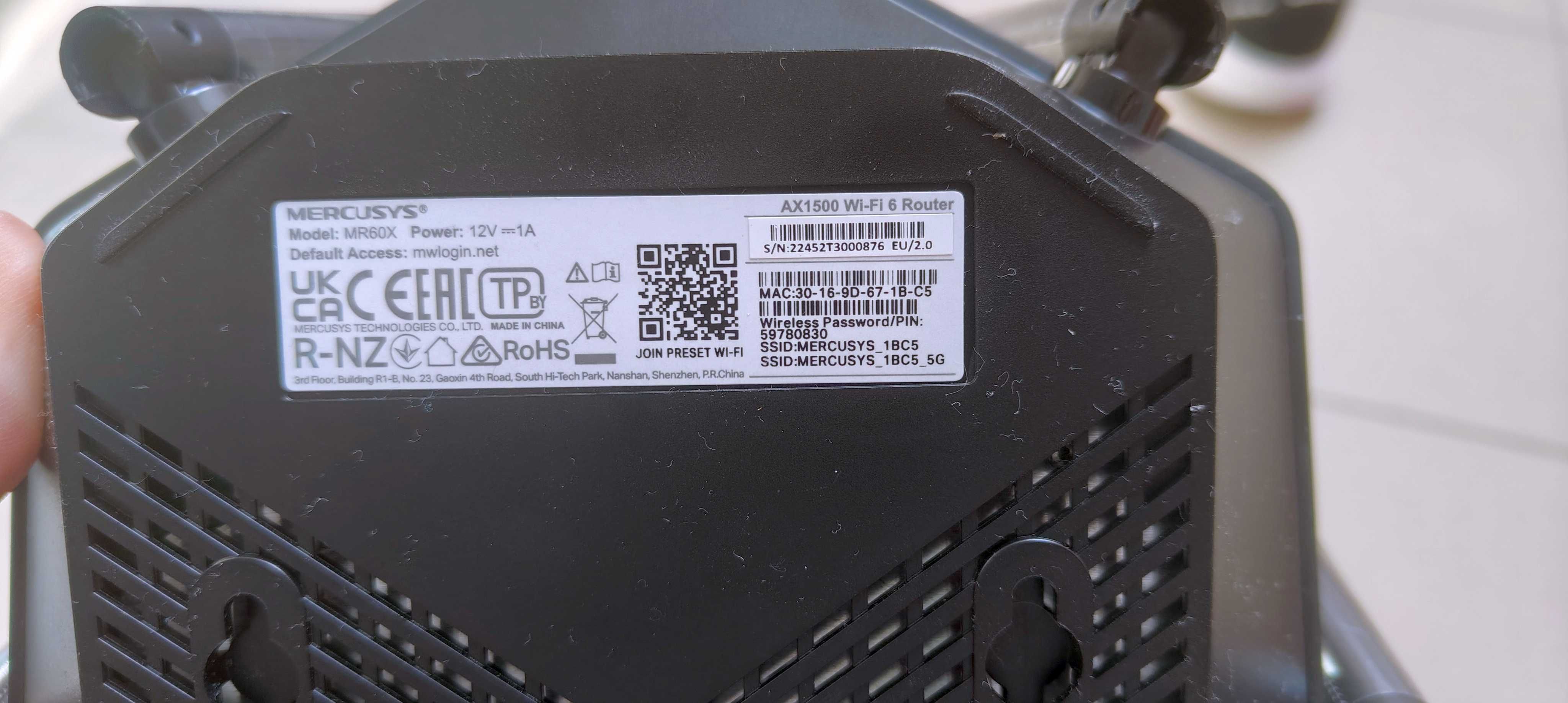 Router Mercusys WiFi 6 5GHz