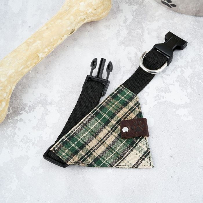 Modna obroża dla psa z bandaną Petsome rozmiar S 13PK6S