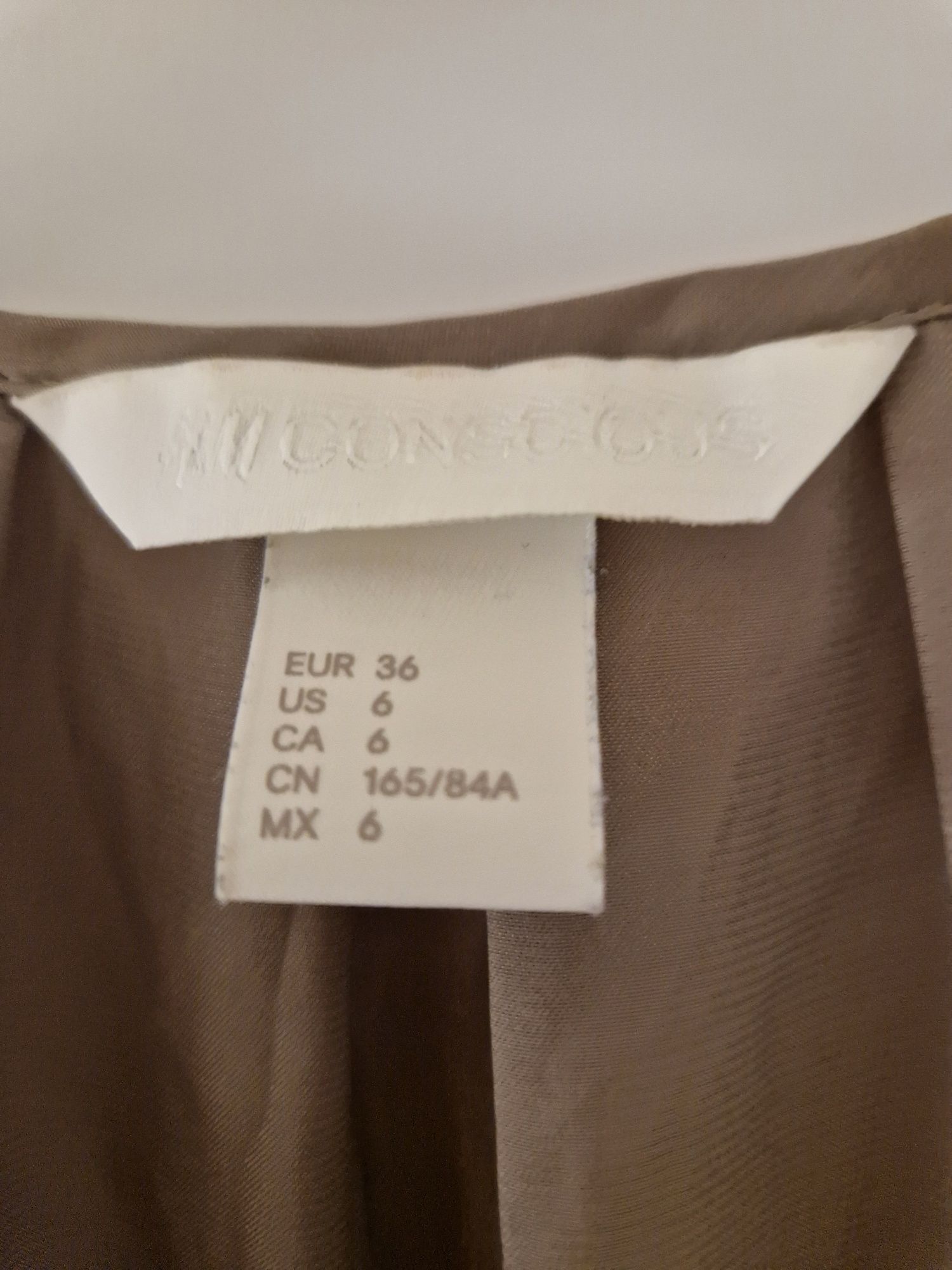 H&M bluzka szara beżowa 36 S