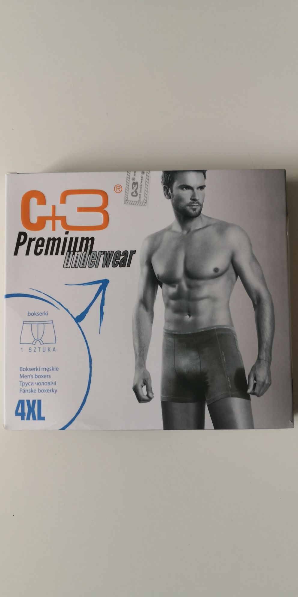 4 sztuki Bokserki męskie C+3 Premium Underwear od 2XL do 5XL