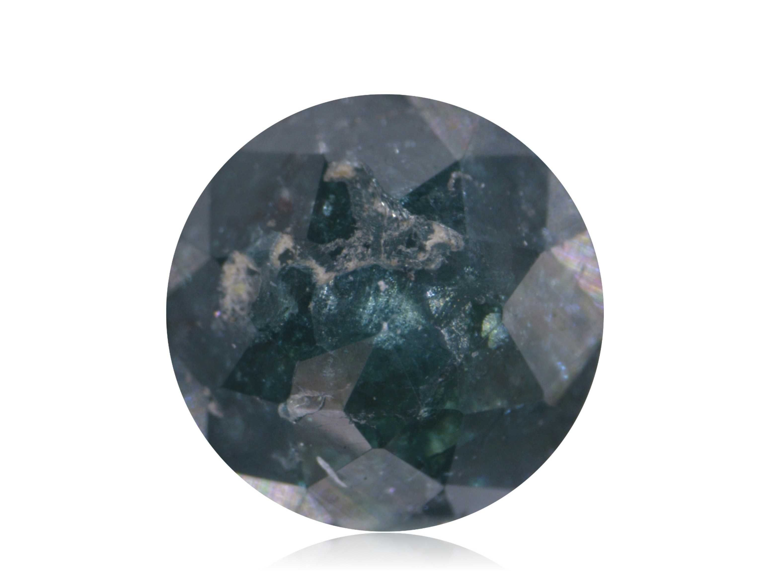 Diament 0.32ct Niebieski Rozeta I3