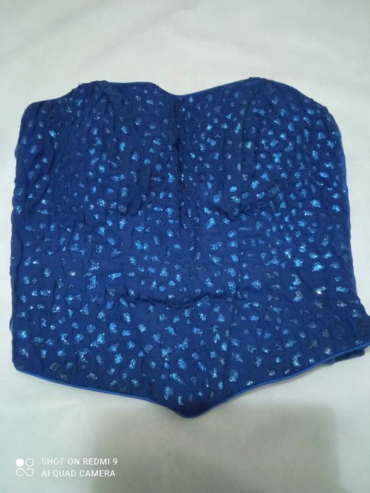 Сукня на випускний, синя, з корсетом