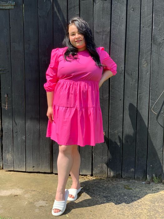 Сукня літня яскраво рожева
