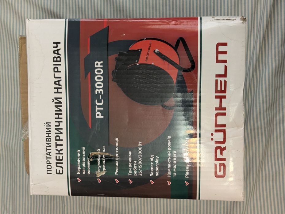 Тепловентилятор Grunhelm PTC-3000R