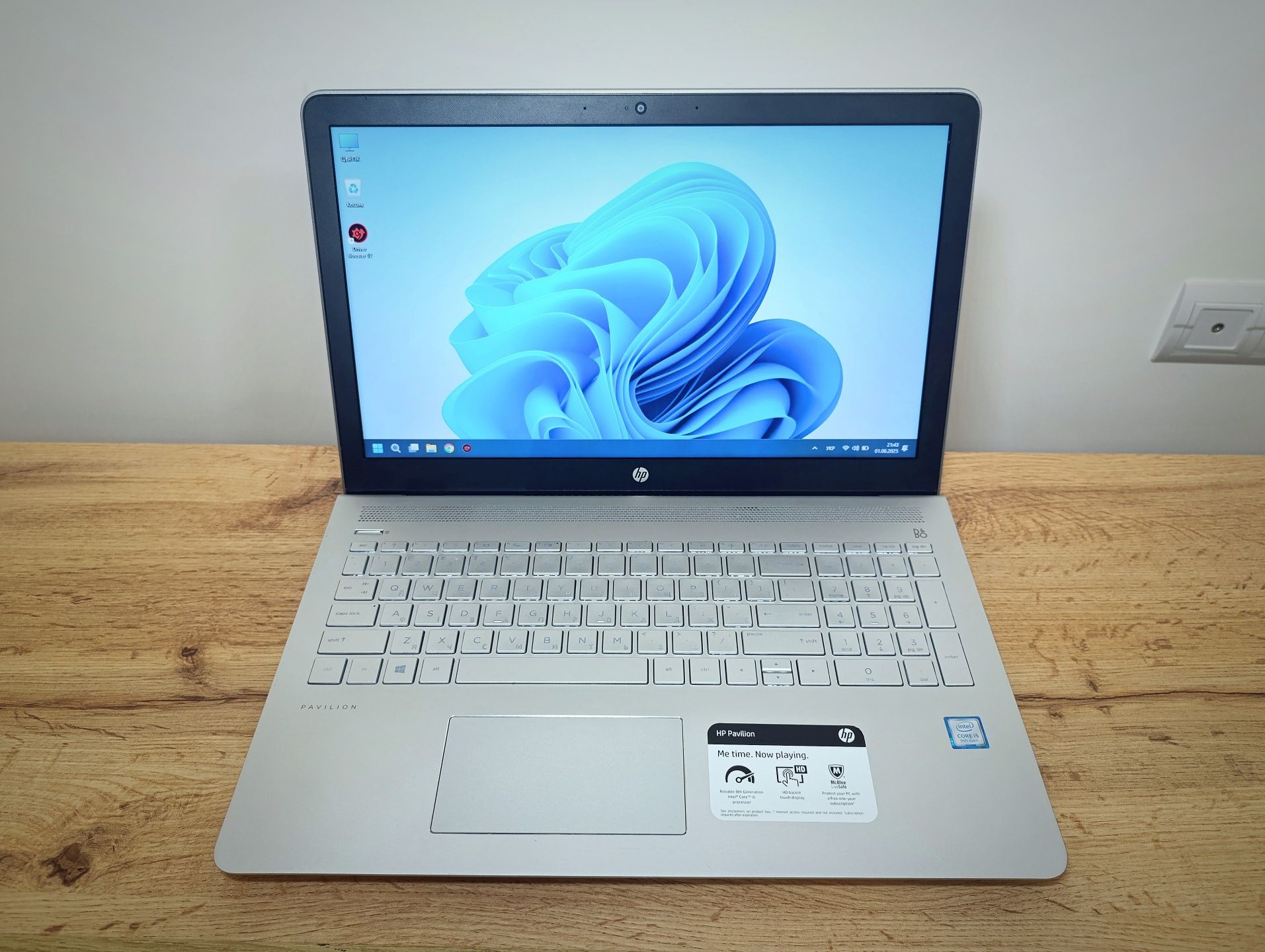 15'6 Сенсорний HP Pavilion/i5-8250U/12GB DDR4/SSD 256GB/АКБ 0% зносу