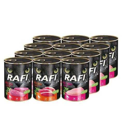 Rafi Mix Smaków Kot 24x400g Puszka Wysyłka w ciągu 24h