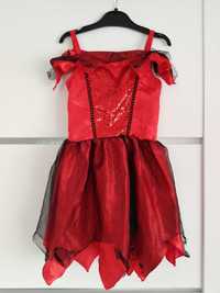 Czerwona sukienka księżniczki