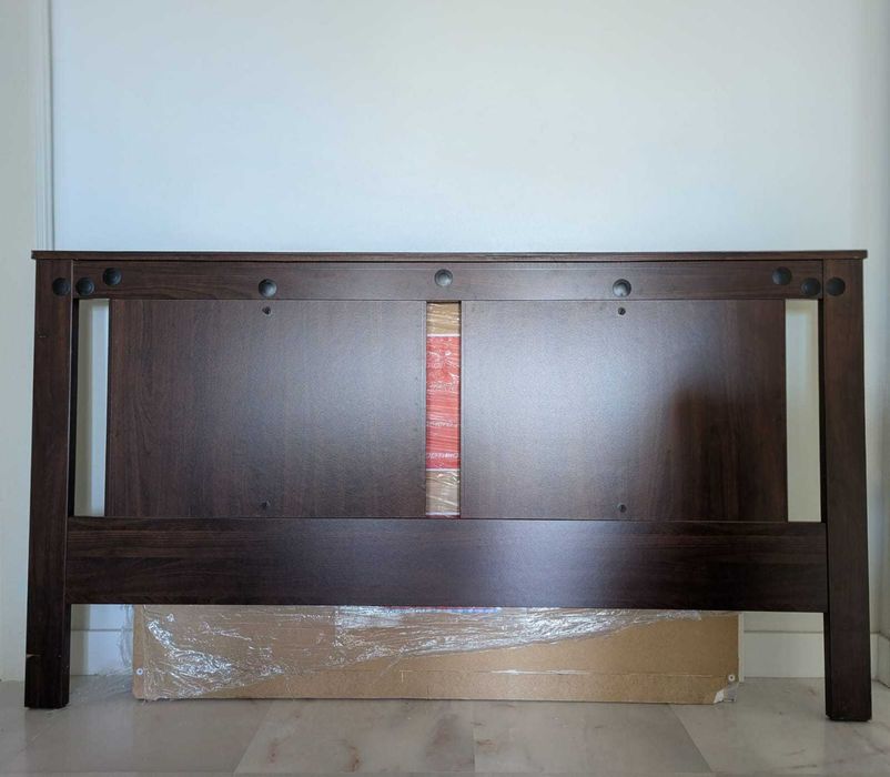 Cama IKEA 160x200 + Colchão + Estrado de Ripas | Cor pret-cast
