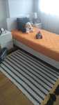 Cama criança com estrado e colchão)