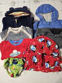 Zestaw bluz, piżamka,  kurteczka dla chłopca rozmiar 92-98