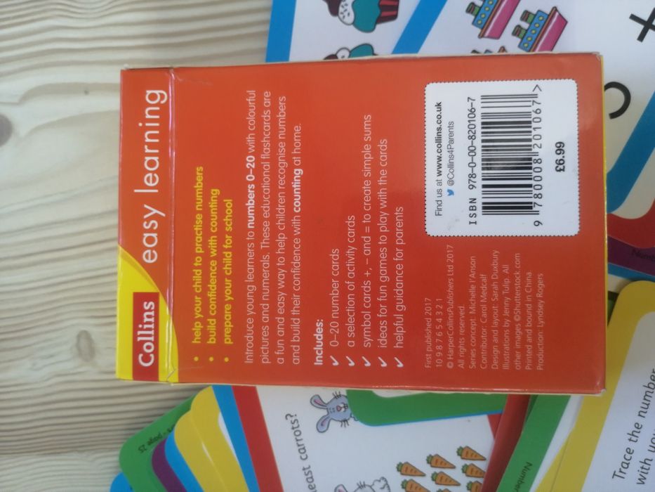 Little Genius książeczka nauka angielskiego edukacja karty matematyczn