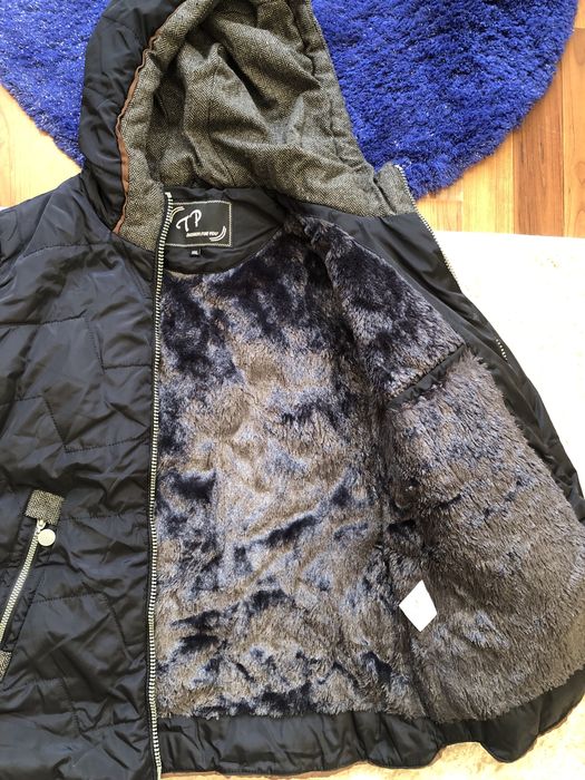 Niebieska kurtka z misiem