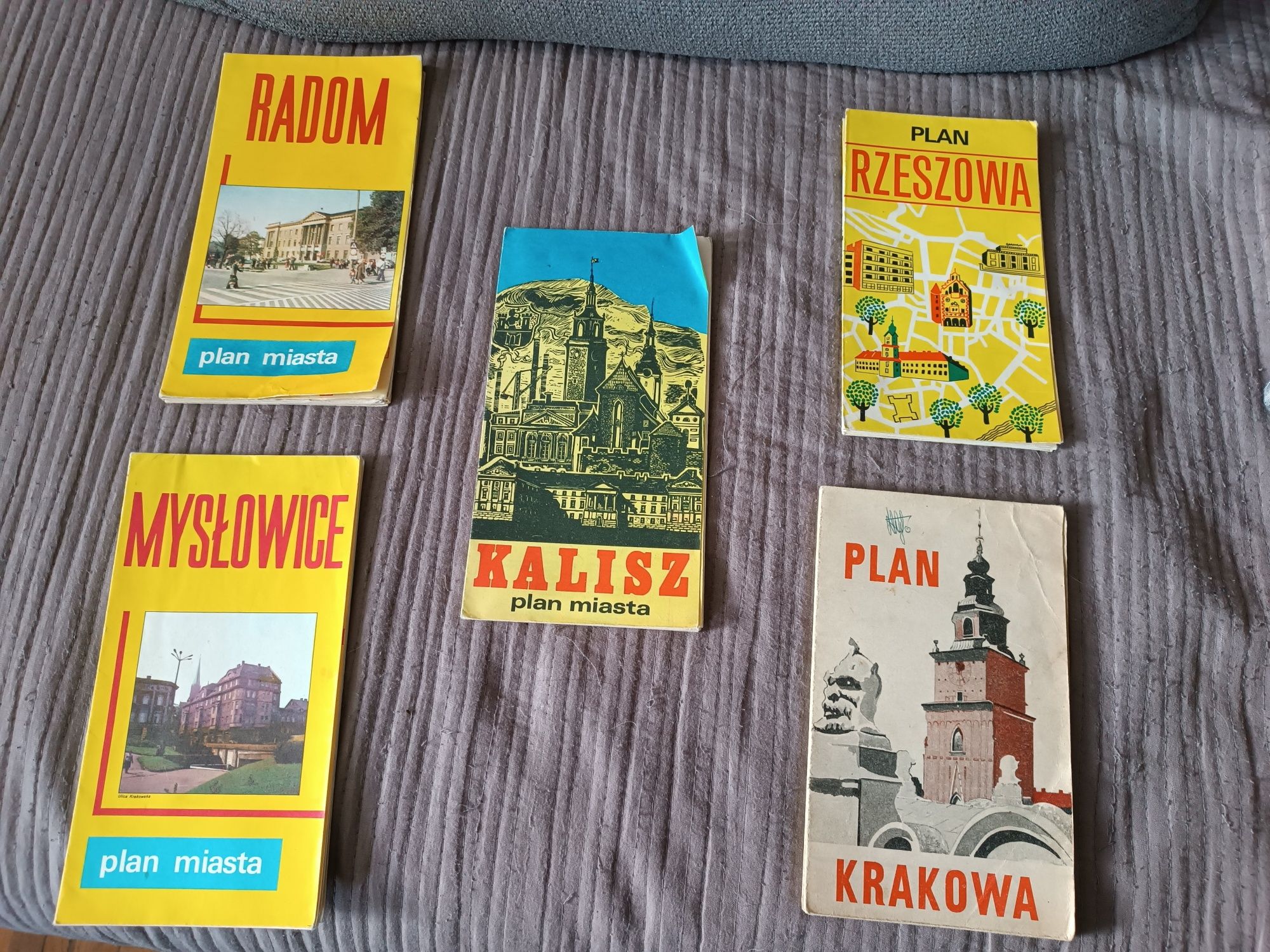 Mapy PRL 5 sztuk