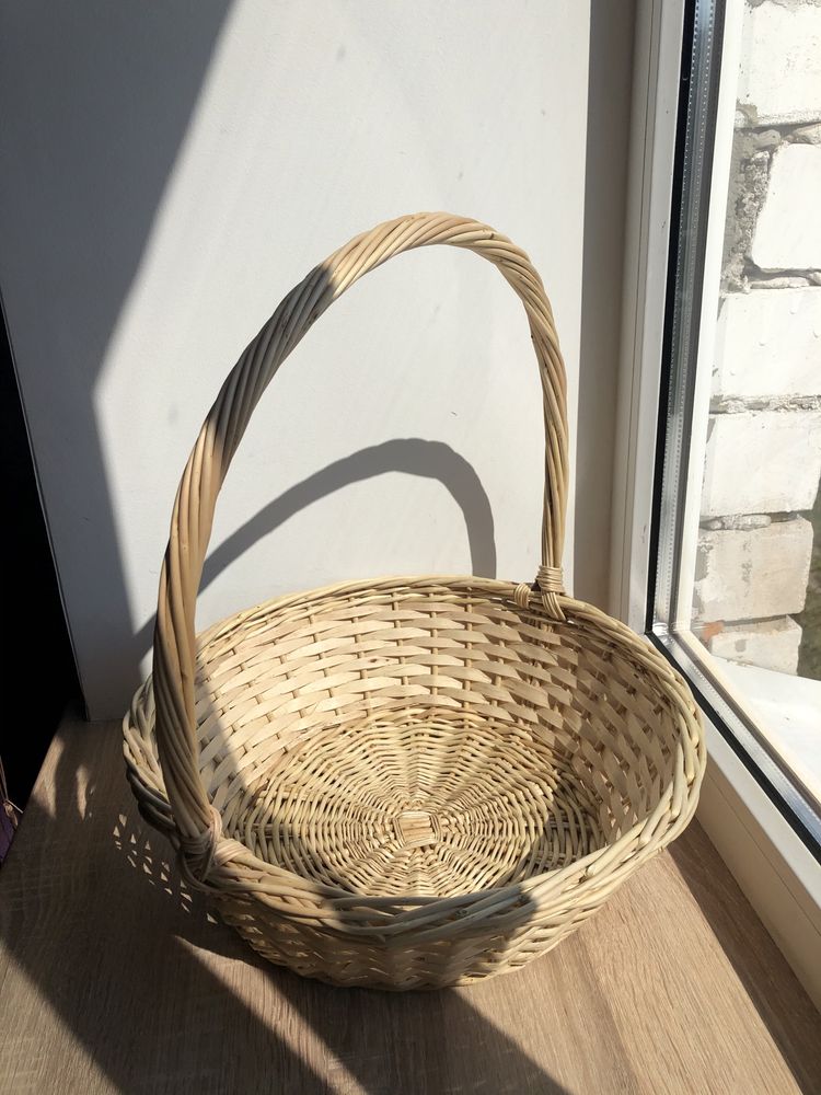 Плетеная корзина из лозы, для фруктов, корзина подарочная, пасхальная