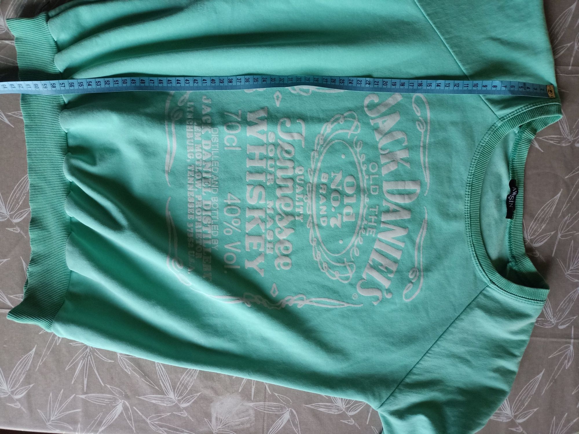 Bluza miętowa z aplikacją M/L