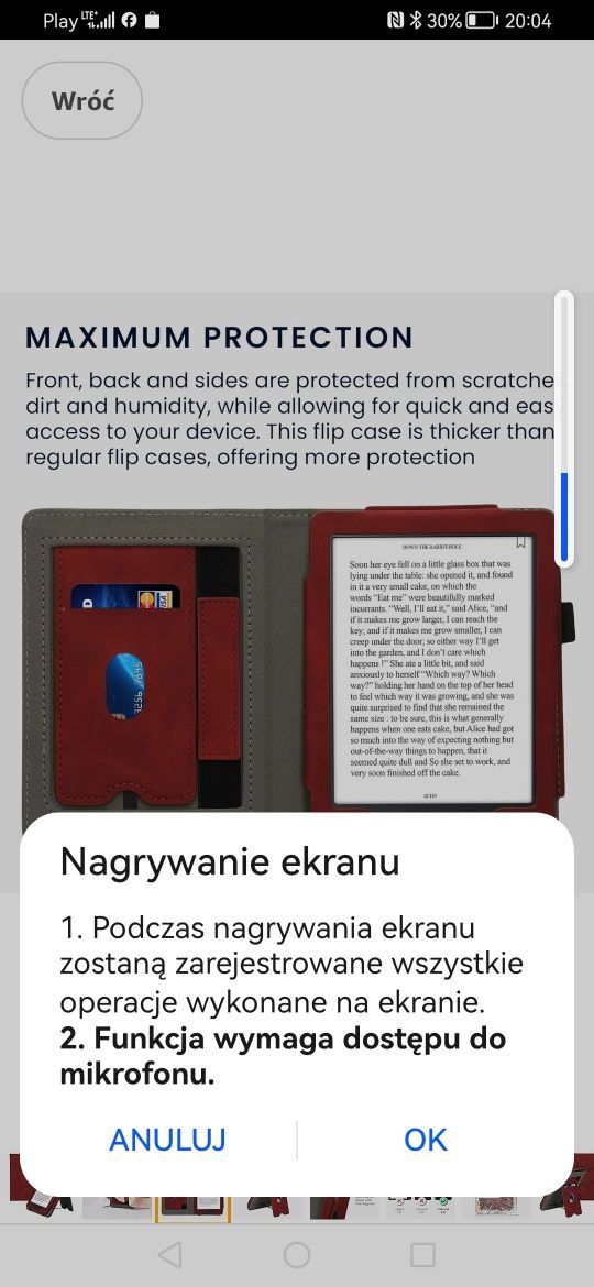 Pokrowiec na ebook 6,0