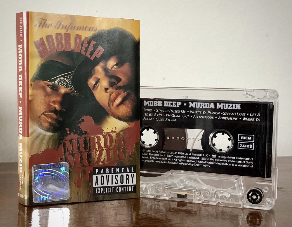 The Infamous Mobb Deep Murda Muzik kaseta rap hip hop gangsta USA 1999