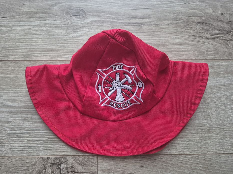 Jak nowy! Kostium strój mundur strażaka na bal, rozm 5-6