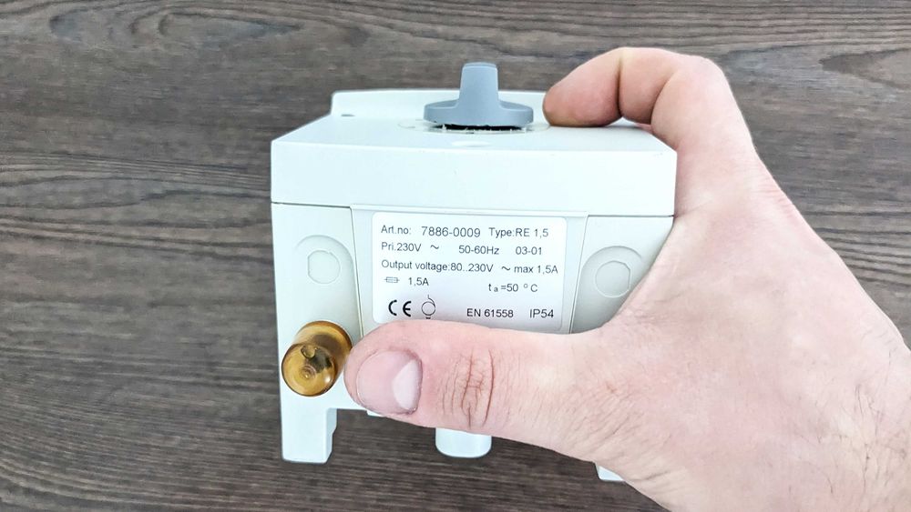 Трансформаторний регулятор швидкості Systemair RE 1.5 Вентс