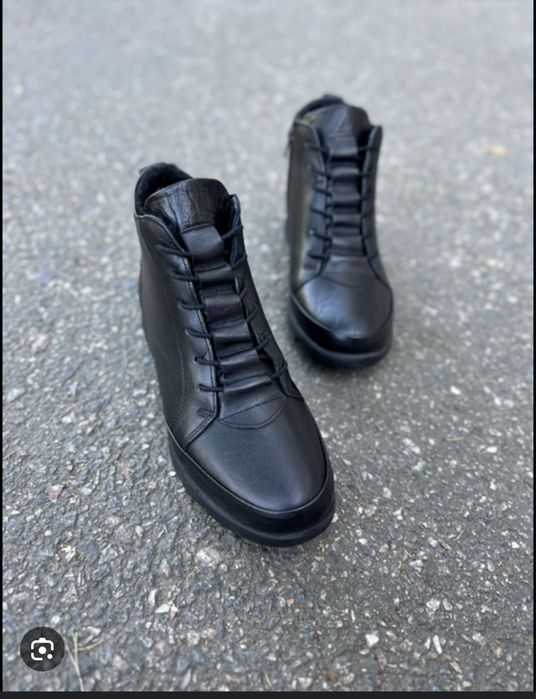 Шкіряні демі  - черевики ботинки 39