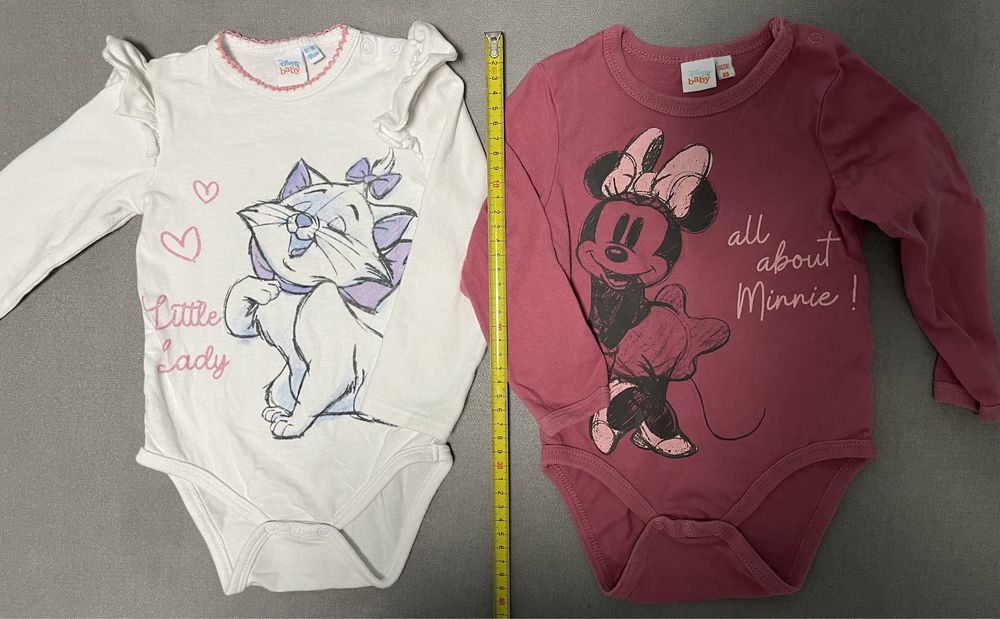 Zestaw body minnie,kotka marie Disney i legginsy Pepco r.86