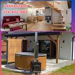 Domki z jacuzzi Bieszczady Zima Góry Solina Lat