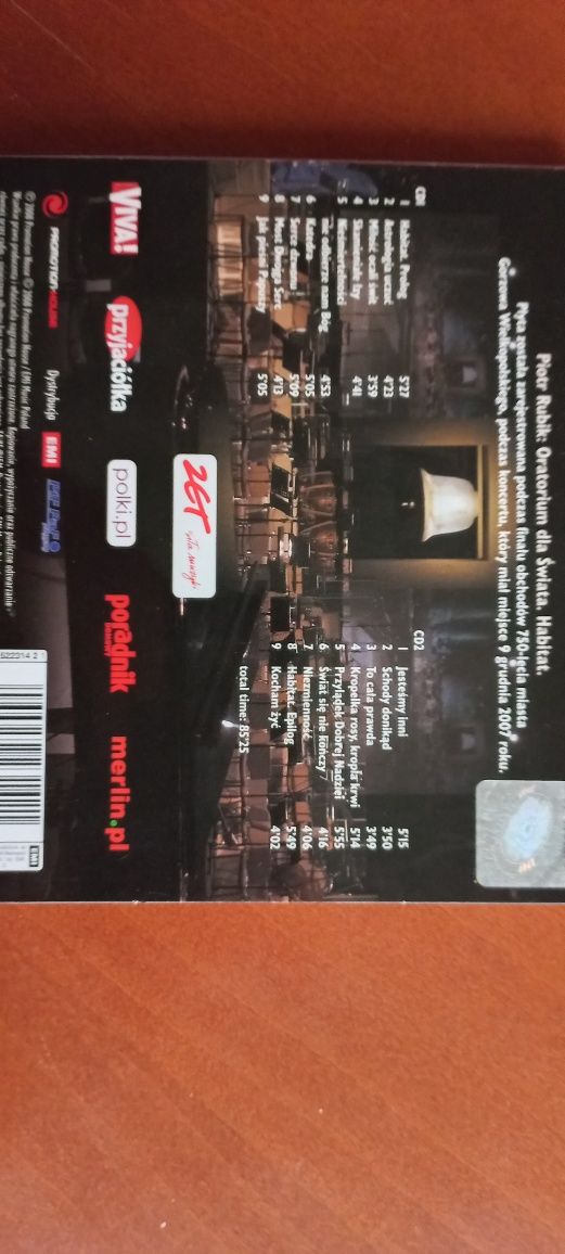 Piotr Rubik oratorium dla świata część 1 dwie płyty CD