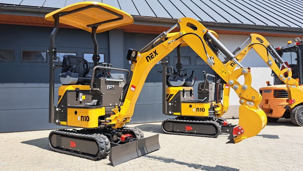 Minikoparka Nex N10 Briggs, 1100kg, Joystick, 2025