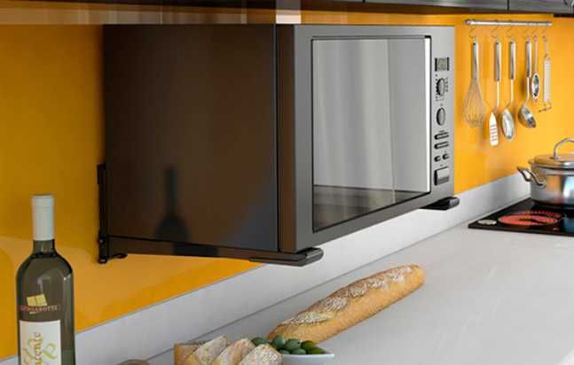 Кронштейн кріплення для мікрохвильовки Brateck MB-6 B чорного кольору