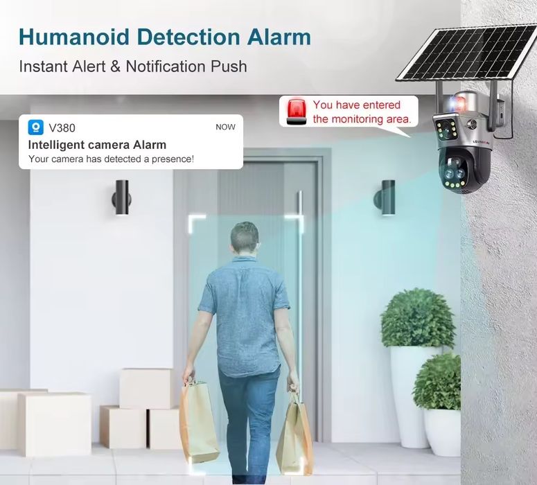 Автономная 4G камера 12Мп с акумулятором, ночныи видением, слежением