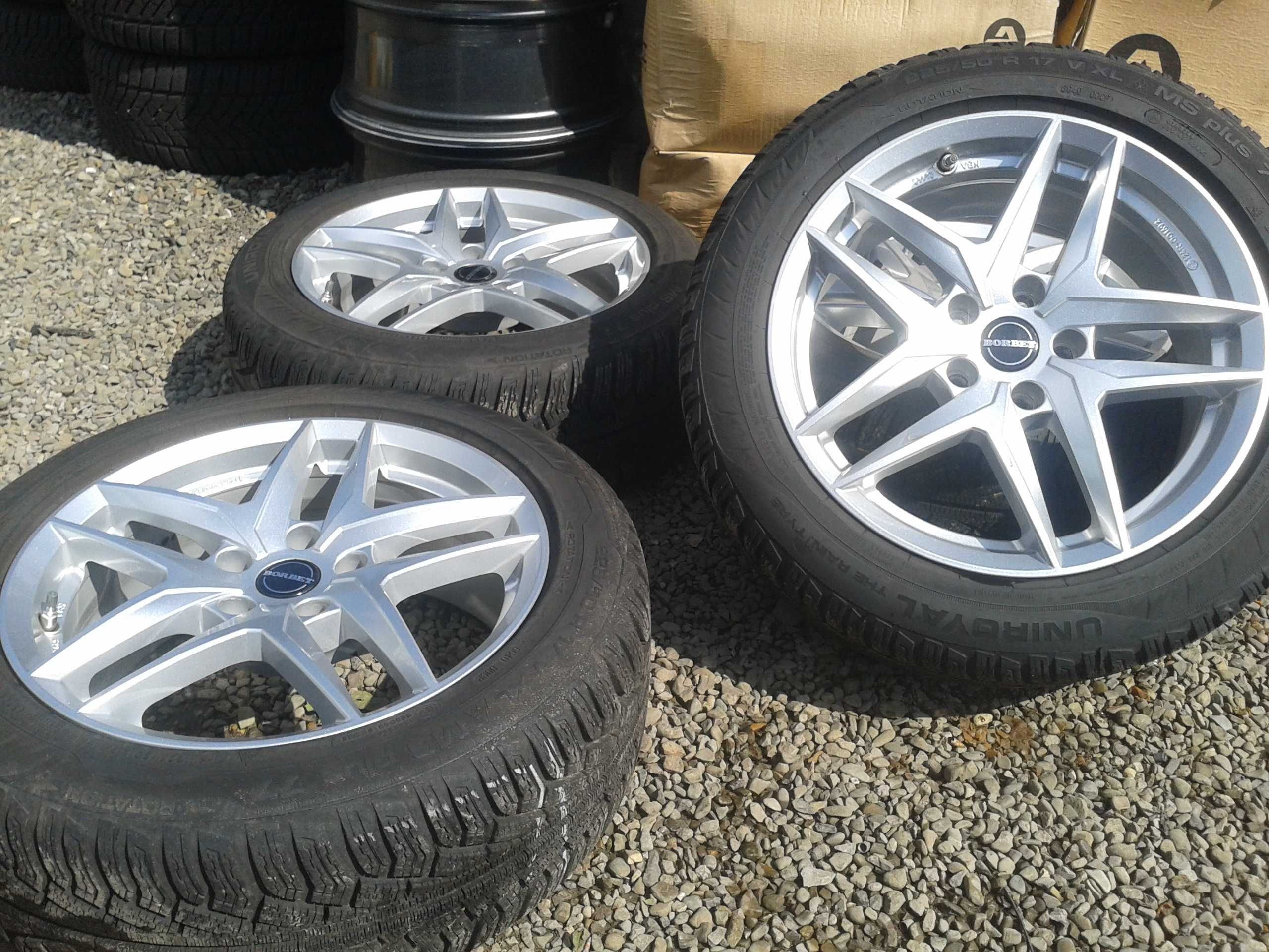 felgi r17 borbet audi a4 a5 a6 q3 q5 wklesle b8 b9 c7 5x112 mielec c8
