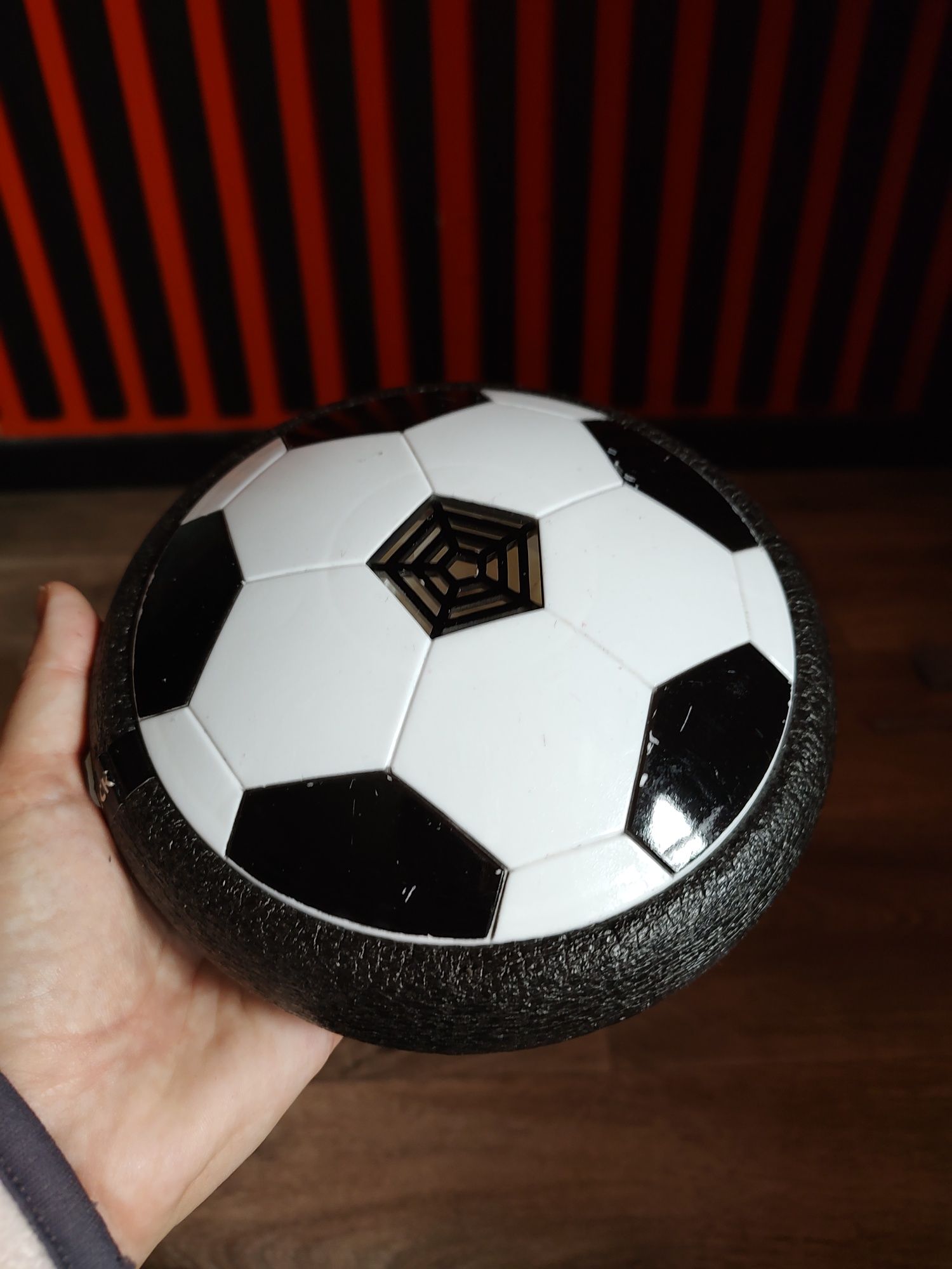 Футбольный мяч аэробол с LED подсветкой Hoverball Черный