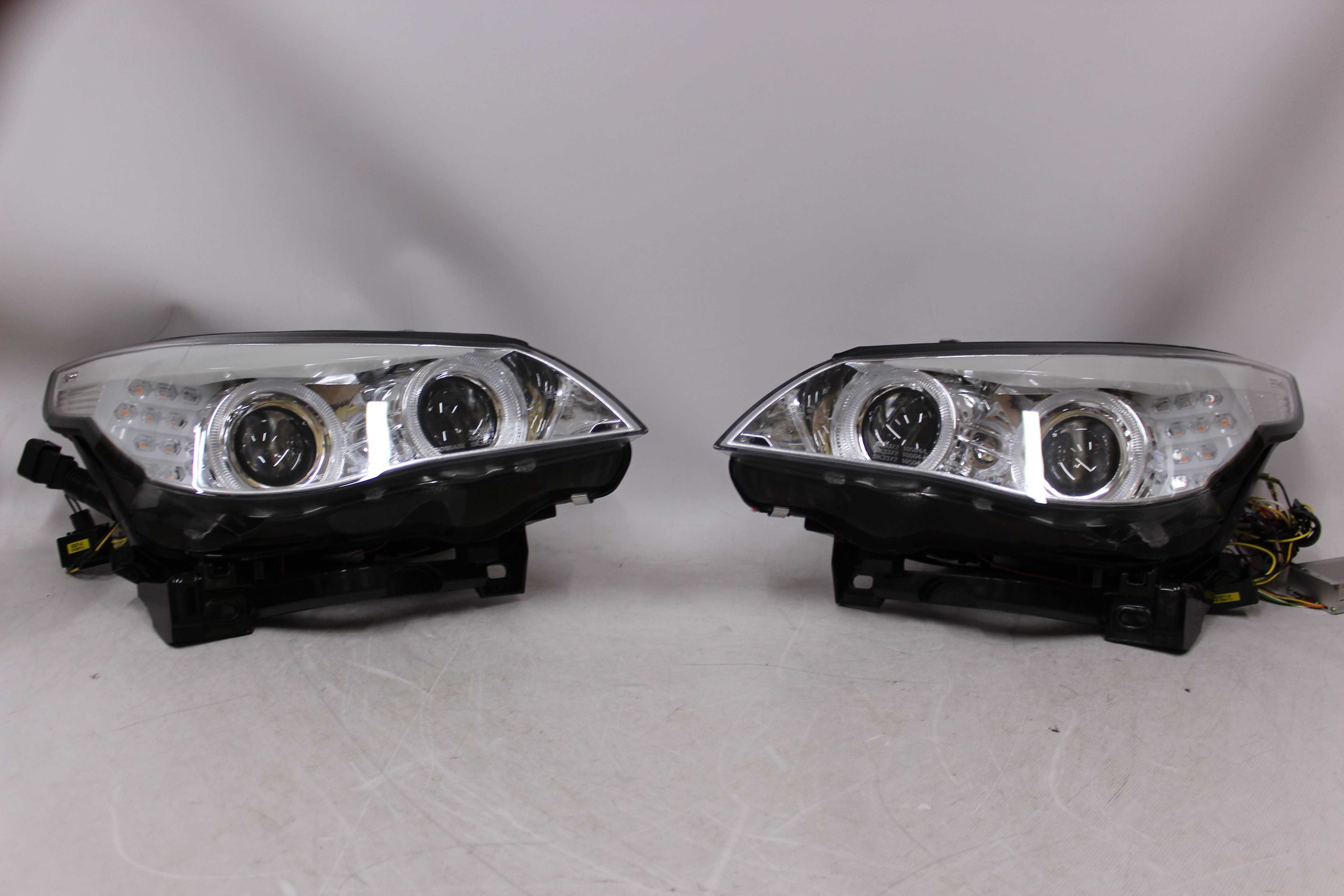 Lampy przednie przód BMW E60 E61 08-10 LCI LIFT Xenon Skrętne AFS RING