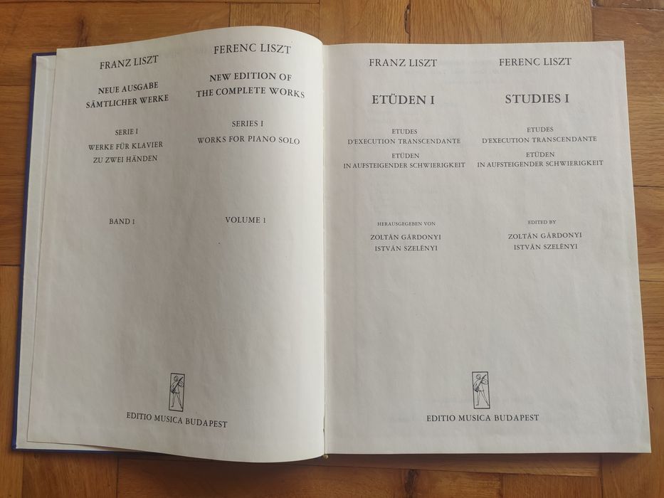 Ferenc Liszt "Studies 1"/Franz Liszt "Etüden 1"
