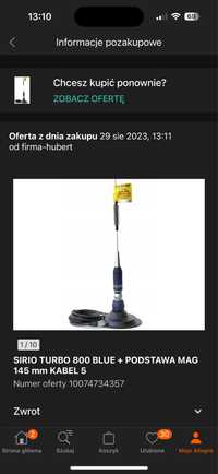 Antena CB sirio turbo 800