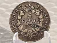 Francja 5 franków 1802 r UNION ET FORCE LAN11 A