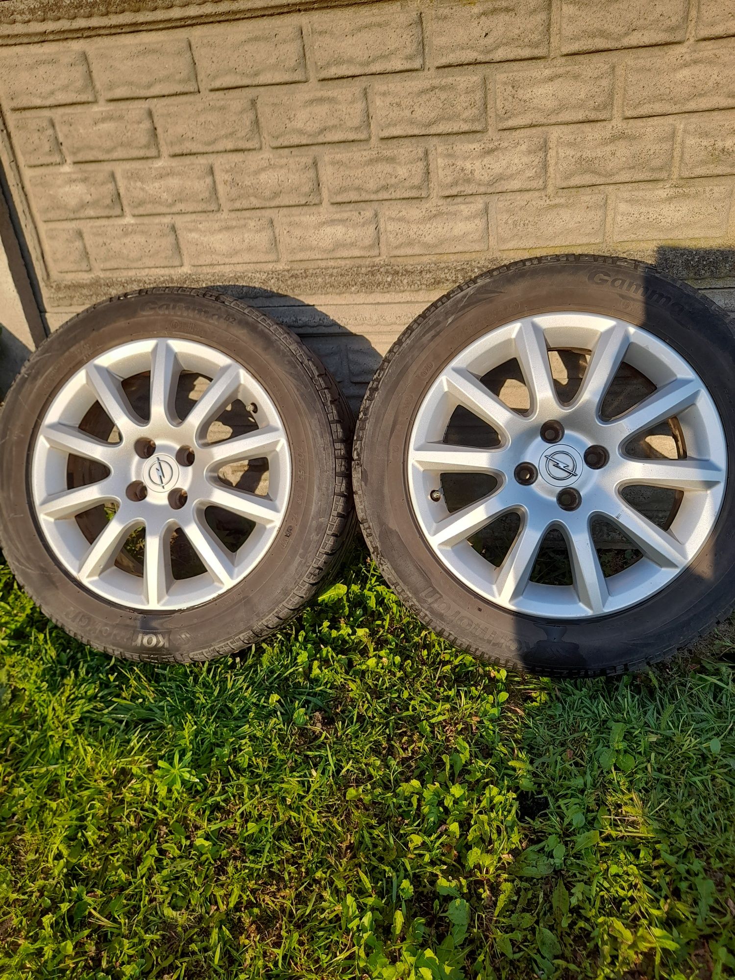 Sprzedam alufelgi z oponami letnimi do astry h  4x100 r16